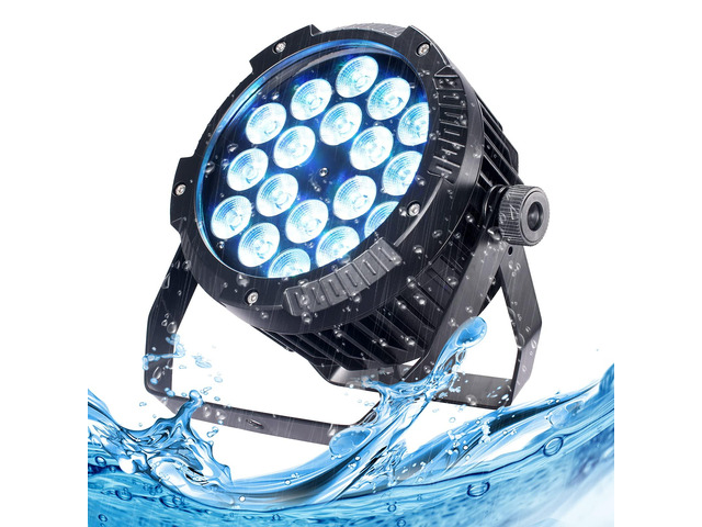 Outdoor Waterproof Par Lights, IP65 Stage Light, LED Uplights with DMX512 Sound Activated, DJ Lighting for Christmas Event Party Wedding Disco (1,...