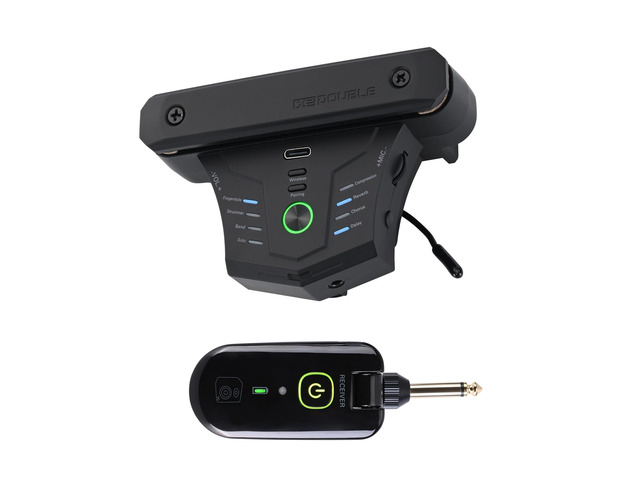 Wireless Acoustic Guitar Pickup Resonance Preamp Pickup Creative Vibration System Enhance Guitar Timbre Built-in Rechargeable Battery Multiple...