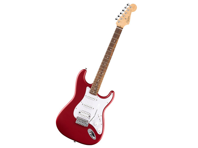 Squier Debut Stratocaster HSS Beginner Electric Guitar, Dakota Red Starter electric guitar for kids and adults, HSS pickups, free lessons...