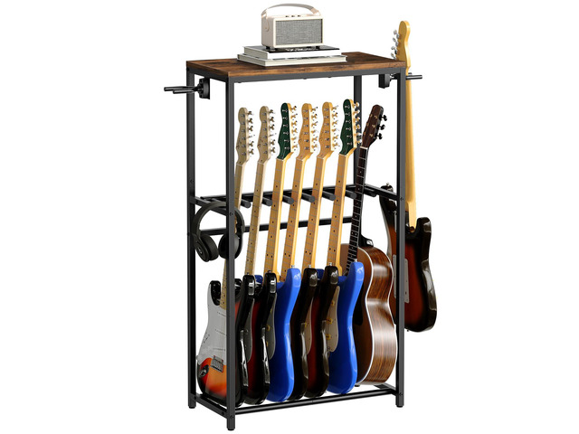Guitar Stand, Guitar Rack for Acoustic Holder, Electric Guitar, Bass, Multiple Guitar Rack Holder for Guitars, Guitar Amp Accessories, for Home...