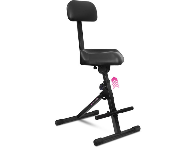 Guitar Stool Adjustable Stool - Standard Musician Drum Throne with Backrest - Guitar Seat Drum Seat, Musician Chair, Chair for Adults, Kids,...