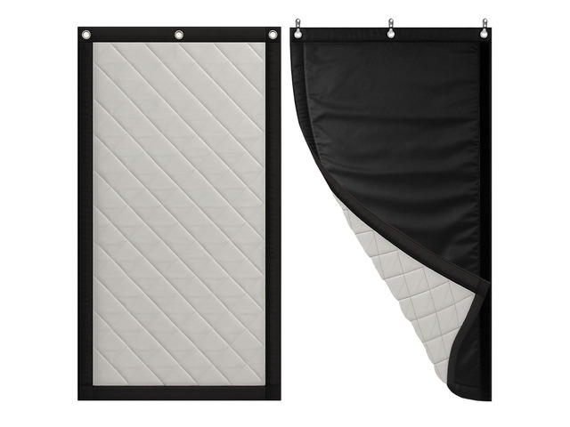 Soundproof Curtain 82.6' x 47.2', Heavy Duty Sound Dampening Curtain with Grommets & Wall Hooks, Multi-Layer Acoustic Curtain for Noise Reduction &...
