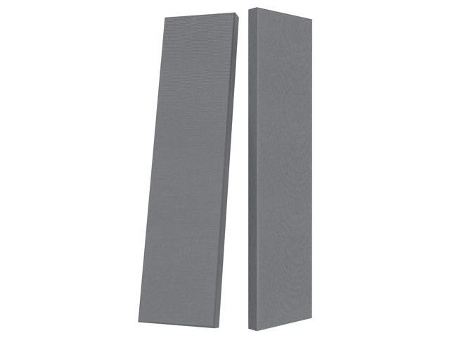 2 Thick Acoustic Panels with Hanging Brackets to the Wall, 2 PCS 47.2 x 11.8 Fiberglass Sound Absorbing Panels for Home Theater Church Office Wall...