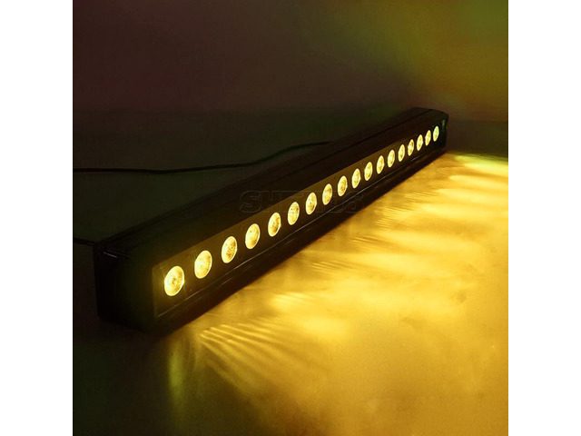 18x18W LED Stage Wash Lights Bar/Strip, RGBWAP Wall Wash Lights Strobe Effect DMX512 Control for Christmas Night Club Disco Club Wedding Bar