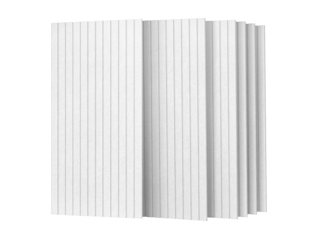 6 Pack Acoustic Panels, 47.2' x 23.6' Sound Proof Panel,White , 0.4' Thick, Polyester Fiber Material, For HallGame Room, Easy to Cut and Install