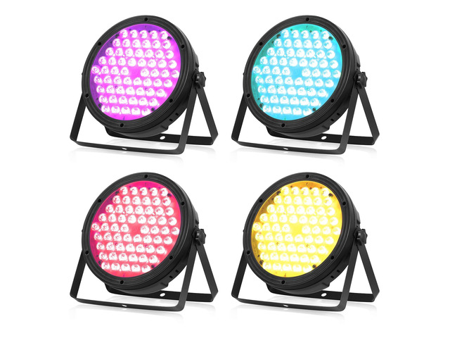 Stage Lighting 120W Par Light RGBW 4-in-1 Stage Lights, DJ Light DMX for Concert and Events,4 Packs