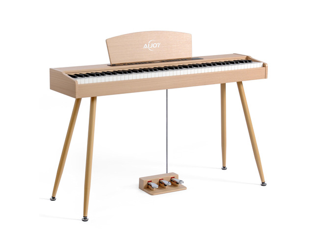 Digital Piano Keyboard Hammer Weighted 88 Keys, Full Size Electric Piano for Beginners, with LCD Display and Triple Pedal, Supports...