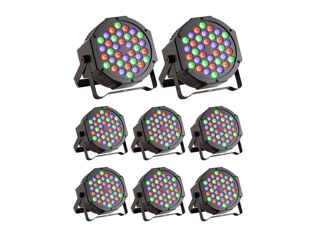 LED Par Lights 36 LED Stage Lights 7 Modes RGB DJ Lights with Sound Activated Remote and DMX Control DJ Uplighting for Birthday Party Events...