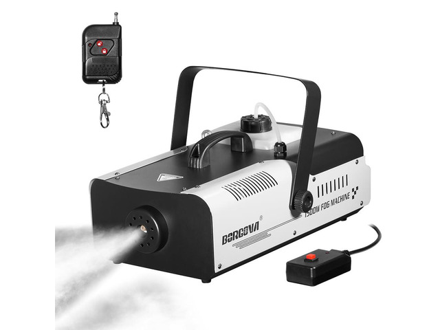 1500W Fog Machine 2.2L Wireless Remote Stage Smoke Machine 1500W Fast Heat, Professional, Wireless Remote, Auto Mode, Overheat Protection, for...