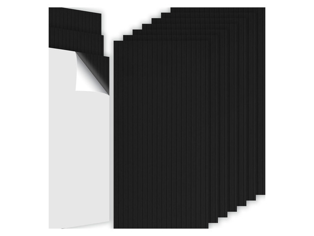 10Pack Large Acoustic Panels, 48x24x0.38 inch Sound Proof Panels for Walls, Self-Adhesive Sound Dampening Wall Panels, Noise Absorbing Decorative...
