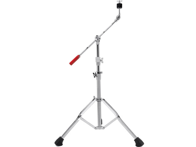 Heavy Duty Boom/Straight 2-in-1 Convertible Cymbal Stand Upgraded Height Adjustable Drum Hardware with Double Braced Legs for Heavy Ride, Crash...