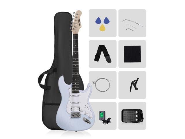RST-150 39Beginner Electric Guitar Kit with Amplifier, Classic HSS Pickup, Electric Guitar with Gig Bag, Capo, Strap, Extra Strings, Digital Tuner,...