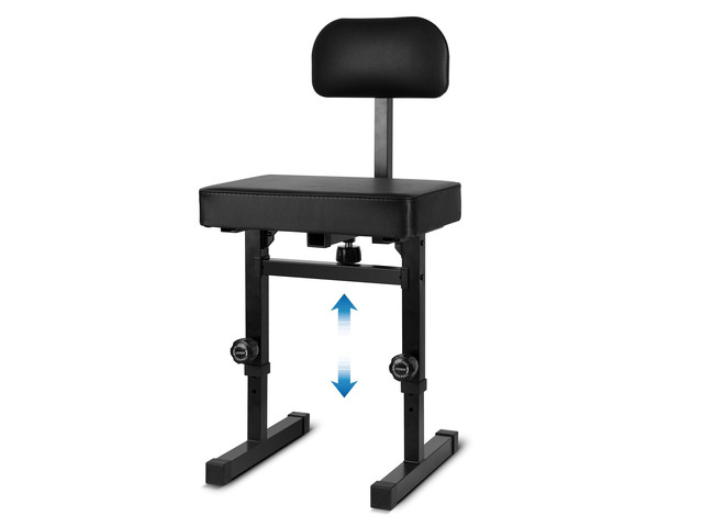 Piano Bench Adjustable HeightPiano Stool Keyboard Bench Adjustable Piano Bench with Black Padded Cushion for Musicians Piano Stool Chair with...