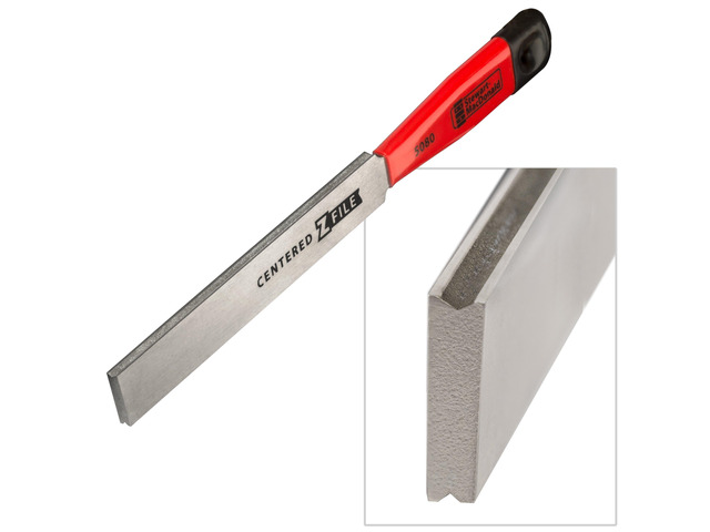 Centered Z-File Fret Crowning File - V-Shaped Diamond Grit Guitar Fret File with Dual Angled Edges - Shapes Both Sides at Once for Faster, Accurate...