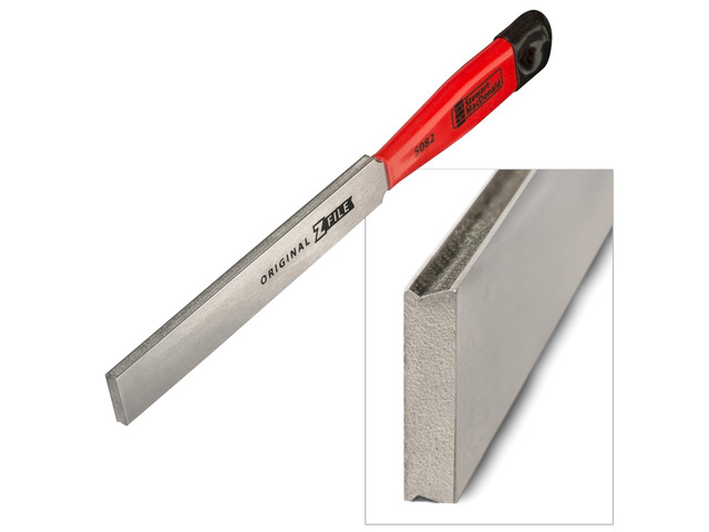 Original Z-File Fret Crowning File - Diamond Grit Guitar Fret File with Dual Angled Edges - Shapes Both Sides at Once for Faster, Accurate Fret...