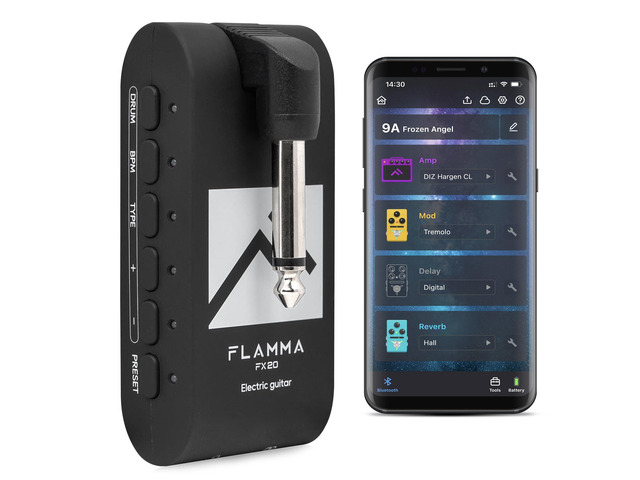 FX20 Guitar Headphone Amp with APP 40 Drum Grooves 52 Amp Modes 5 Delay 5 Reverb Effects 14 Modulations for Practice Recording and Creativity