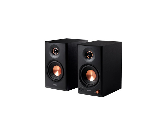 MR4.5 Bi-Amped Studio Monitor, 80W RMS Bookshelf Speakers - Black 4.5' Woofer 1' Silk Tweeter Hi-Res Audio Bluetooth 6.0 LDAC XLR/TRS/RCA/AUX...