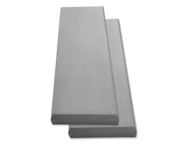 Acoustic Panel Gray Fiberglass 2-pack Professional sound absorbing Panel Decorative sound proof panel acoustic wall panel (36x13x2 in) - Gray