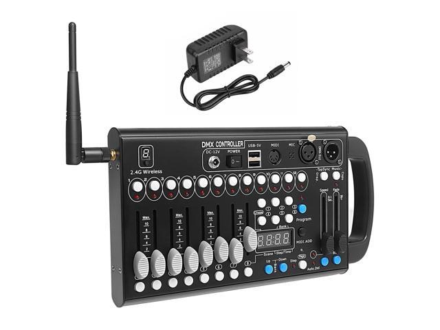 Wireless Dmx Controller 192 Channel Dmx Light Controller for Dj Lights, Dmx Controllers with Midi Portable Dmx 512 Controller, Dmx512 Lighting...