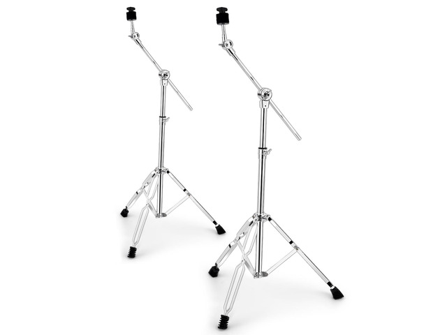 Cymbal Stand 2Pack, Standard Cymbal Boom Stand Adjustable 30'-58' Ride and Crash Cymbal Stands
