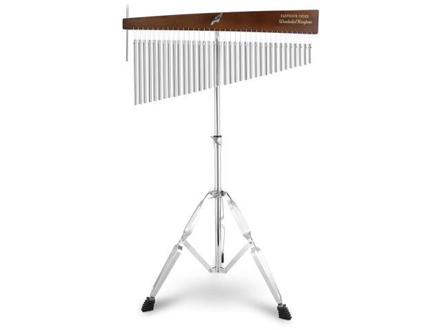 36 Note Chimes Slant Style Musical Instruments Percussion Instrument European Ash Single-row Chime Bar Chimes Percussion Height-Adjustable Stand...