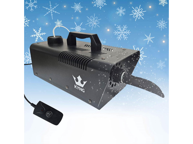 Snow Machine 650W Wired Remote Snow Maker Artificial Snowflakes for Christmas, Holidays, Parties, Special Events
