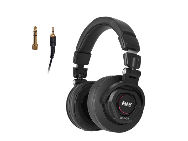 HAS-30 Closed Back Over-Ear Professional Recording Headphones for Studio Monitoring, DJ and Home Entertainment,Black Sound-isolating design with...
