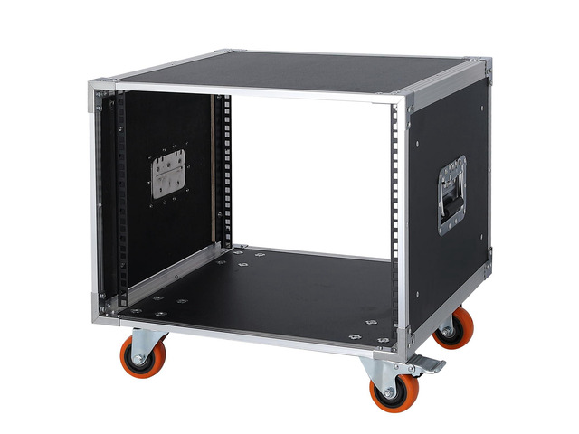 AV Gear Rack 8U Home Audio & Video Stage Stereo Equipment Storage Cabinet Stand On Wheels - 8U 19in Server IT Network Data Devices Storage Rack...