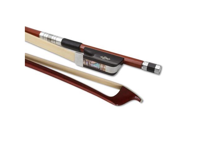 3/4 Upright Double Bass Bow for String Bass Bows Germany French style Natual Mongolia bow hair ebony frog pearl inlay