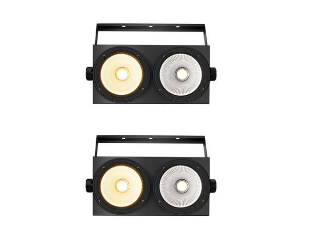 200W COB Blinder Light, DMX512 LED PAR Can Stage Light 2-in-1 Cool/Warm White LED, Sound Control, High Output COB Design for Weddings, Churches,...