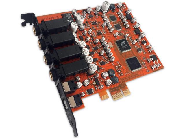 MAYA44 eX 24-bit/96kHz PCIe Audio Interface with 4 in / 4 out 4x4 PCIe audio interface with 24-bit/96kHz sound and +48V phantom power for...