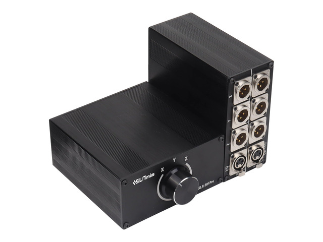 Pro 3Pin XLR 3Channels selector Switching Box Interchangeable 1-in 3-Out/3-In 1-Out HiFi Stereo Audio Selector Balanced Audio Converter Quality...