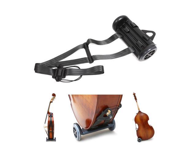 Upright Bass Cart Easy to Transport for 1/10 to 4/4 size Double Bass with Durable Wheels Long Straps including 1pcs Shim Protective Pad (1x bass cart)