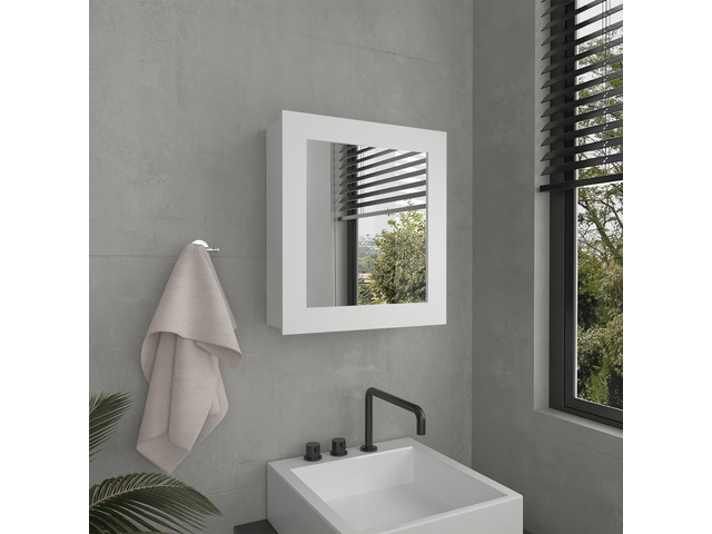 Luma Medicine Cabinet with Mirror Door 20.5' High Cabinet Organizer with Two interior Shelves for Bathroom, Kitchen, Mudroom