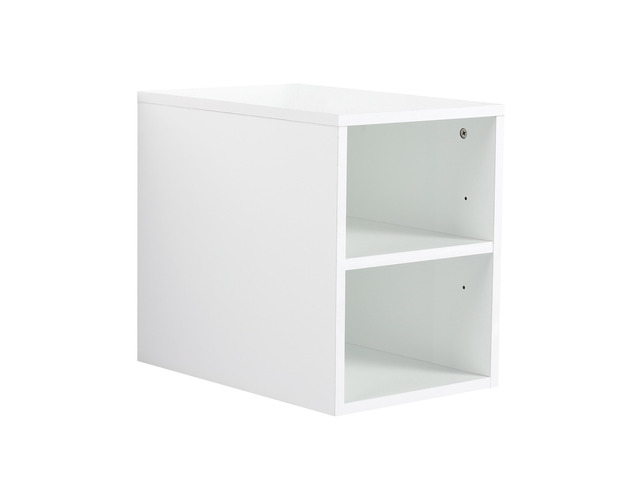 12 Inch Small Wall Mounted Storage Shelves, Suitable For Small Bathroom, Glossy White (KD-Packing)