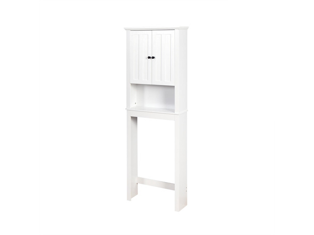 Bathroom Wooden Storage Cabinet Over-The-Toilet Space Saver with a Adjustable Shelf 23.62x7.72x67.32 inch