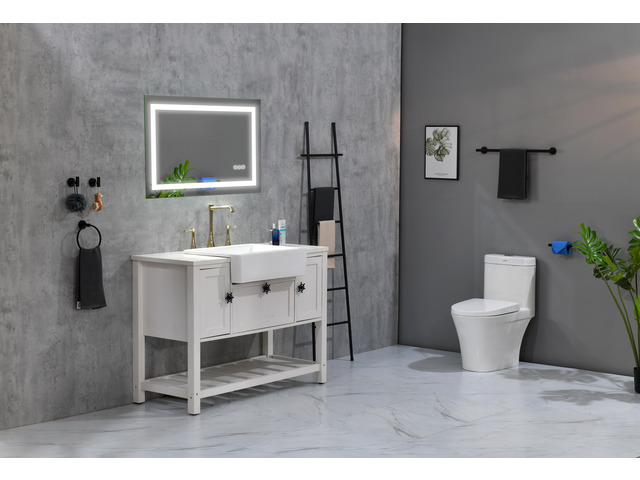 36 x 24 Inch LED Bathroom Mirror with Front, Wall Mounted Vanity Mirror, Anti-Fog, Memory, 3 Colors, Stepless Dimmable