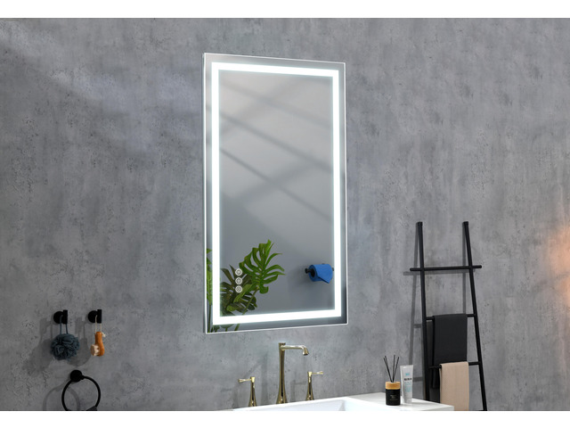 40 x 30 Inch LED Bathroom Mirror with Front, Wall Mounted Vanity Mirror, Anti-Fog, Memory, 3 Colors, Stepless Dimmable