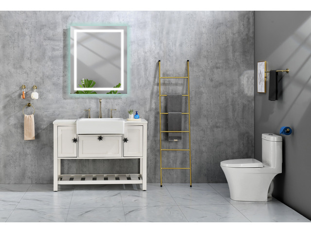 40 x 36 Inch LED Bathroom Mirror with Front, Wall Mounted Vanity Mirror, Anti-Fog, Memory, 3 Colors, Stepless Dimmable