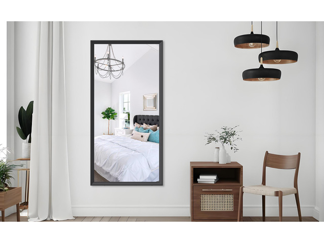 60'x30' Oversized Modern Rectangle Bathroom Mirror with Balck Frame Decorative Large Wall Mirrors for Bathroom Living Room Bedroom Vertical or...