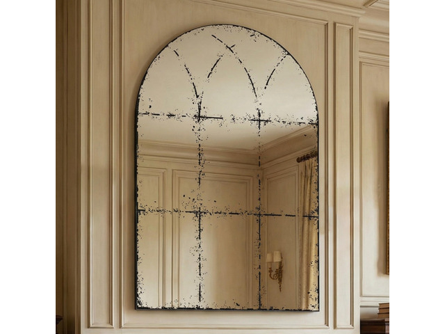 Semicircular wall-mounted mirror Versatile Home Decor Ideal for bedrooms, living rooms, dining rooms, fireplaces, foyers, and more