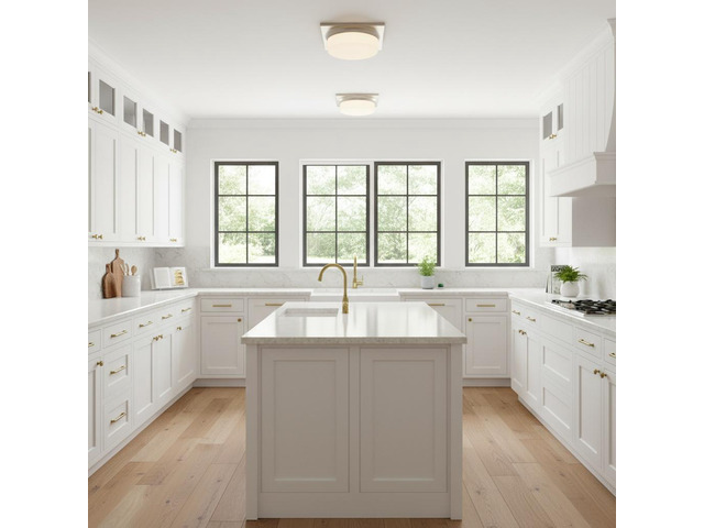 13-in Brushed Nickel Led Flush Mount