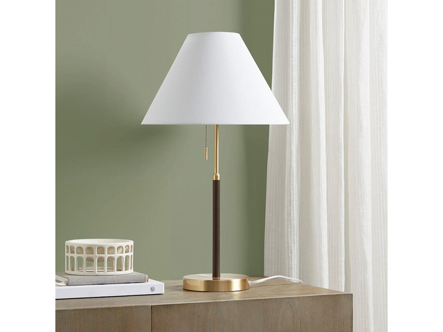 Two tone Pull-Chain Table Lamp