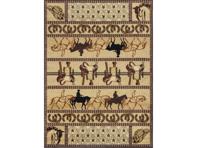 Beige 7 ft. 10 in. x 10 ft. 3 in. Southwest Area Rug