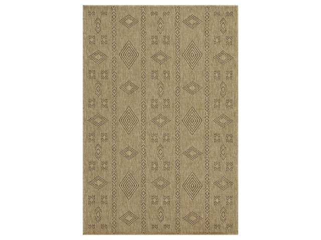 Jute/Mocha 5 ft. 3 in. x 7 ft. 3 in. Indoor/Outdoor Area Rug