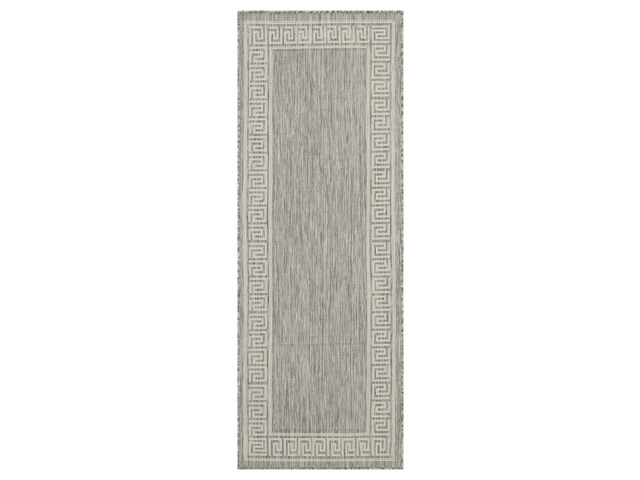 Sunshine GC_HAR2003 Silver 2 ft. 7 in. x 7 ft. 3 in. Indoor/Outdoor Area Rug