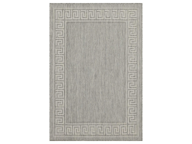 Sunshine GC_HAR2003 Silver 5 ft. 3 in. x 7 ft. 3 in. Indoor/Outdoor Area Rug