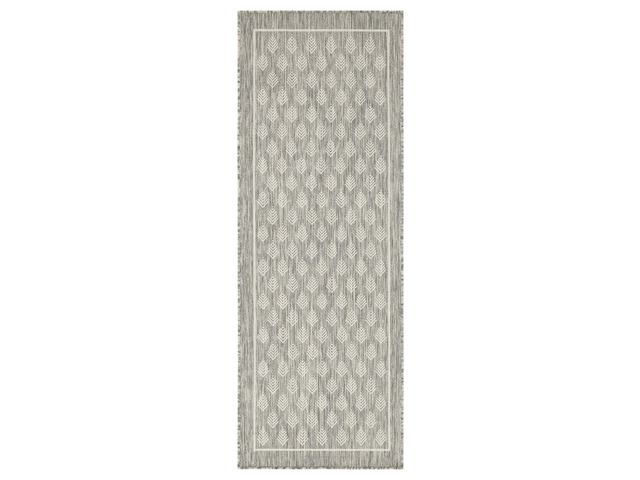 Sunshine GC_HAR2009 Silver 2 ft. 7 in. x 7 ft. 3 in. Indoor/Outdoor Area Rug