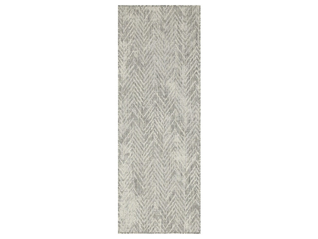 Sunshine GC_HAR2012 Silver 2 ft. 7 in. x 7 ft. 3 in. Indoor/Outdoor Area Rug