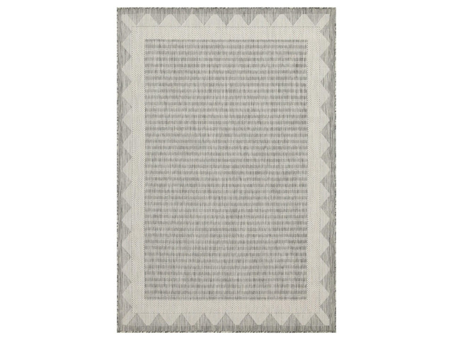 Sunshine GC_HAR2015 Silver 5 ft. 3 in. x 7 ft. 3 in. Indoor/Outdoor Area Rug